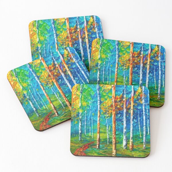 Item preview, Arte de cielo azul y bosque colorido, arte de empaste designed and sold by viewgraphics.