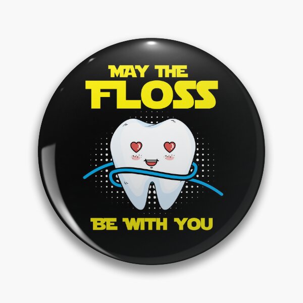 Item preview, Funny Dentist Dental Hygienist May The Floss Be With You designed and sold by Crush Retro®.
