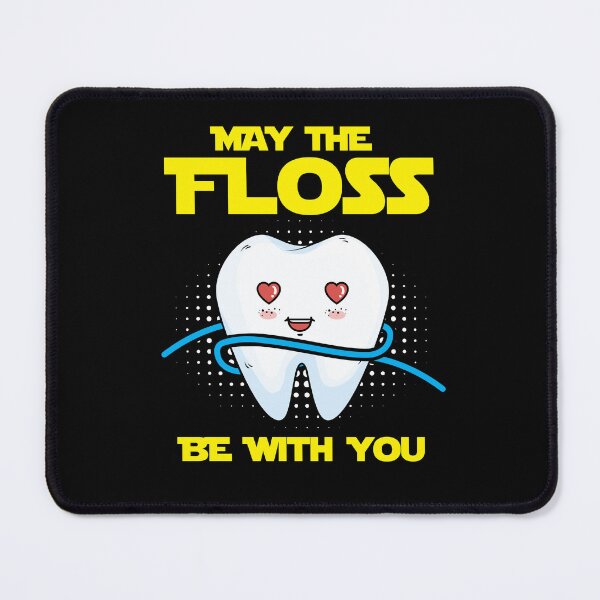 Item preview, Funny Dentist Dental Hygienist May The Floss Be With You designed and sold by Crush Retro®.