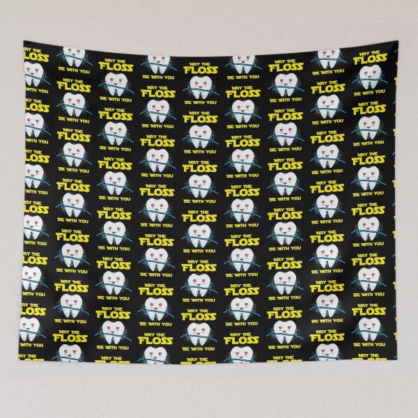 Item preview, Funny Dentist Dental Hygienist May The Floss Be With You designed and sold by Crush Retro®.
