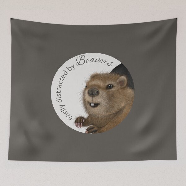 Item preview, Beaver Art, Easily Excited by Beavers, Beaver Shirt, Beaver Gift, Funny Shirt designed and sold by DogLifeCo.