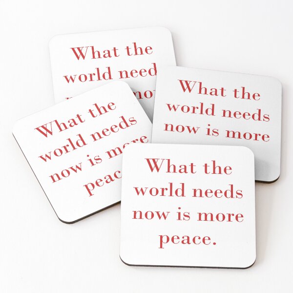 Item preview, What The World Needs Now Is More Peace designed and sold by CrankyOldDude.