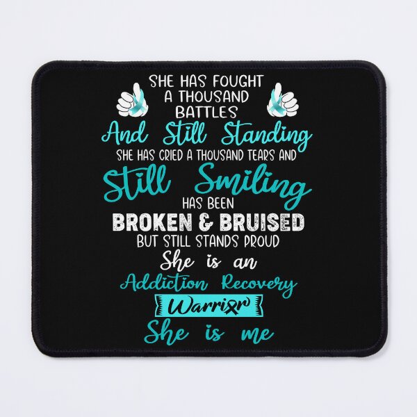 Item preview, Addiction Recovery Warrior SHE IS ME - Support Addiction Recovery Fighter Gifts designed and sold by Berriosly.