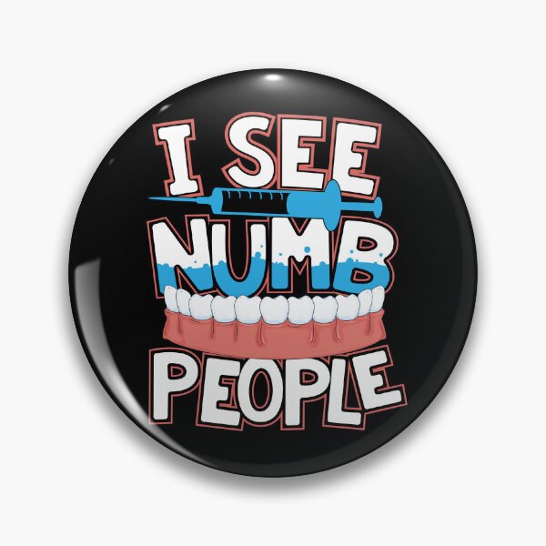 Item preview, Funny Dentist Dental Hygienist I See Numb People designed and sold by Crush Retro®.