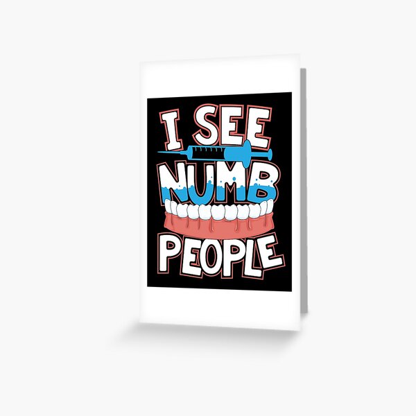 Item preview, Funny Dentist Dental Hygienist I See Numb People designed and sold by Crush Retro®.