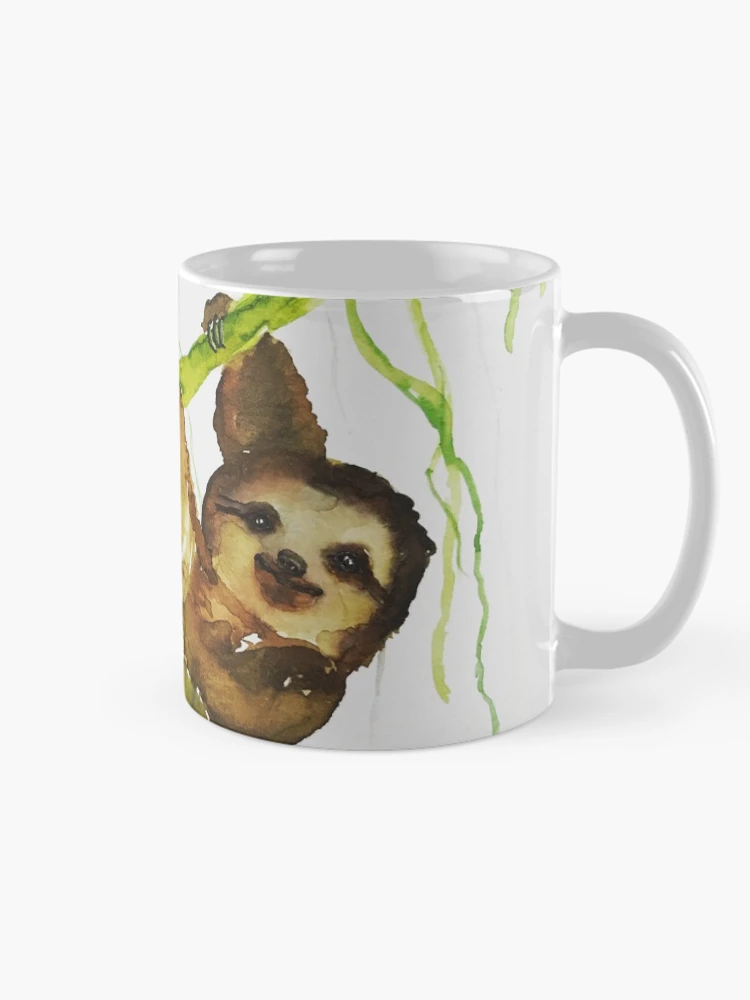 Thumbnail 3 of 6, Coffee Mug, Sloth designed and sold by Ruthely.