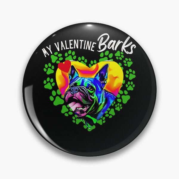 Artikelvorschau, Kopie von My Valentine Barks Valentine's Day Paw und Cute Dog Design in Weiß für Hundeliebhaber entworfen und verkauft von tranquilbeach.