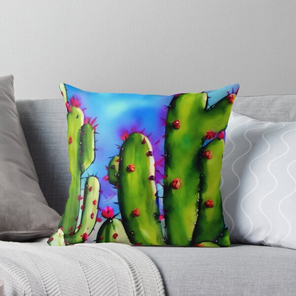 Aperçu de l'œuvre Art de cactus, aquarelle de cactus créée et vendue par viewgraphics.