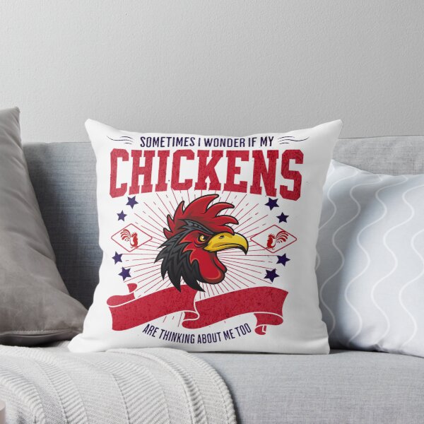 Aperçu de l'œuvre Sometimes I wonder if my chickens are thinking about me too créée et vendue par AK-BOUTIQUE.