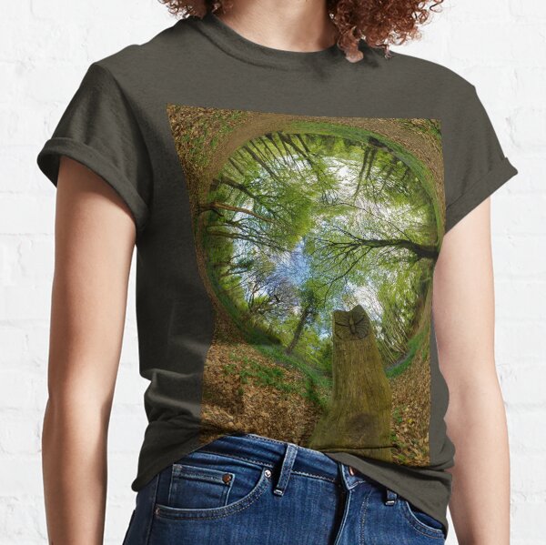 Butterfly Sculpture in Prehen Woods, Derry (Sky-in) Classic T-Shirt