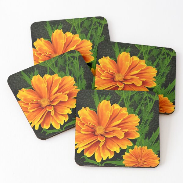 Item preview, Marigold flowers background designed and sold by gramizzia.