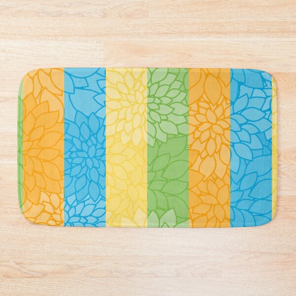 Item preview, Bright Colorful Vertical Striped Floral Seamless Pattern designed and sold by MoePark.
