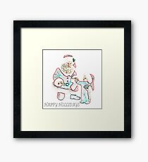 COOKIES FOR SANTA Framed Print