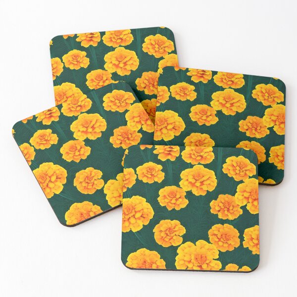 Item preview, Marigold flowers background designed and sold by gramizzia.