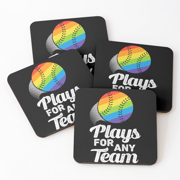 Item preview, Plays For Any Team LGBTQIA Baseball Pansexual Bisexual Pride Month designed and sold by QueenOfPrint.