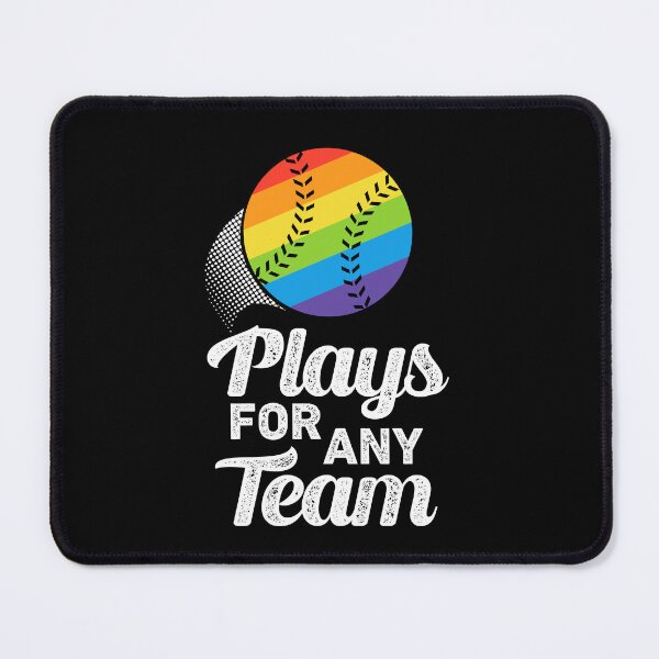 Item preview, Plays For Any Team LGBTQIA Baseball Pansexual Bisexual Pride Month designed and sold by QueenOfPrint.