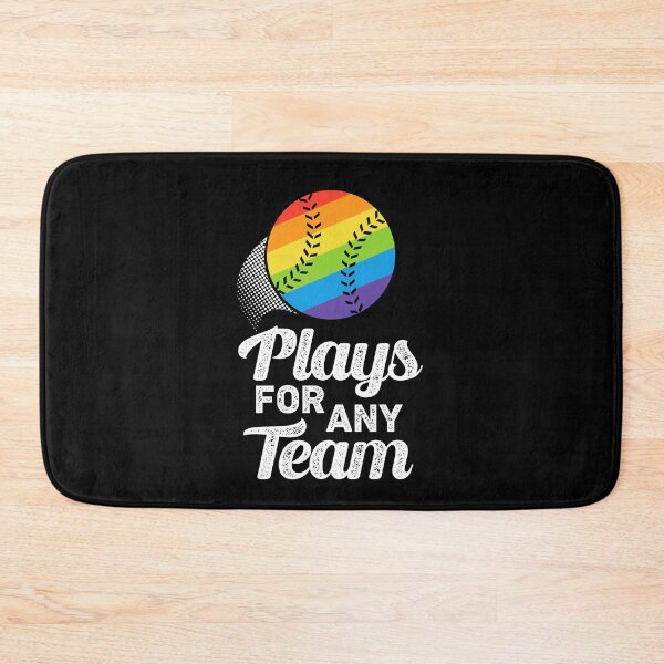 Item preview, Plays For Any Team LGBTQIA Baseball Pansexual Bisexual Pride Month designed and sold by QueenOfPrint.