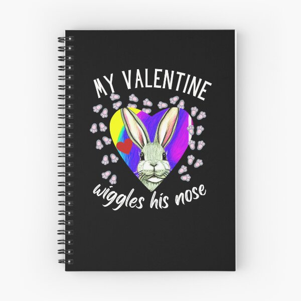 Item preview, My Valentine Wiggles His Nose Valentine's Day Cute Bunny Design for Rabbit Lovers designed and sold by tranquilbeach.