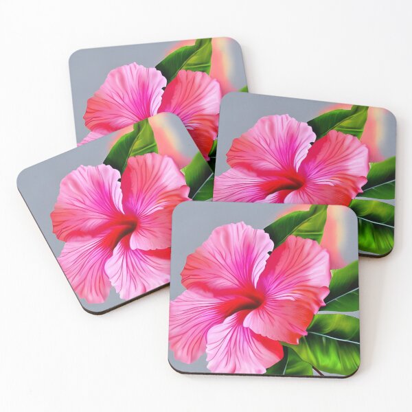 Item preview, Pink Hibiscus Tropical Flowers designed and sold by gramizzia.