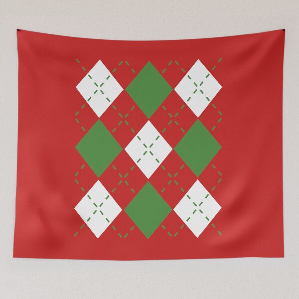 Item preview, Ugly Argyle lozenges pattern Christmas sweater designed and sold by LaundryFactory.