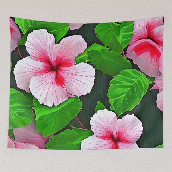 Item preview, Pink Hibiscus Tropical Flowers designed and sold by gramizzia.