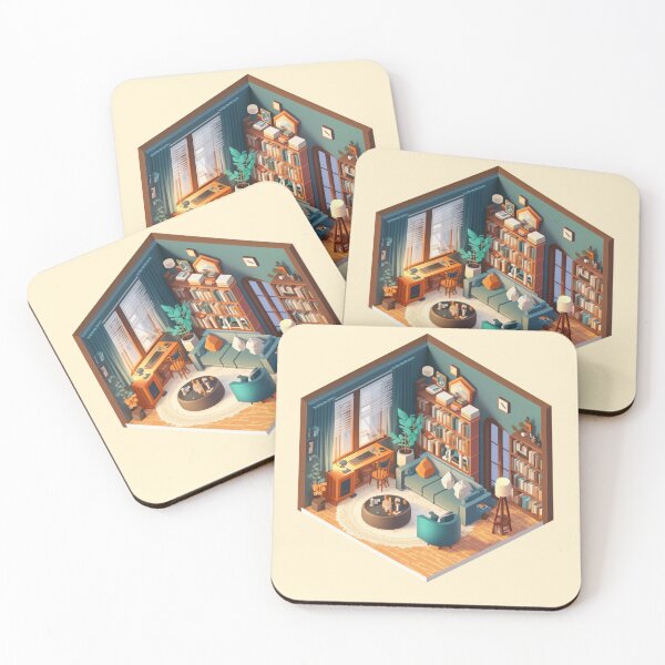 Item preview, Readers Retreat, Isometric Room designed and sold by Slice-Of.