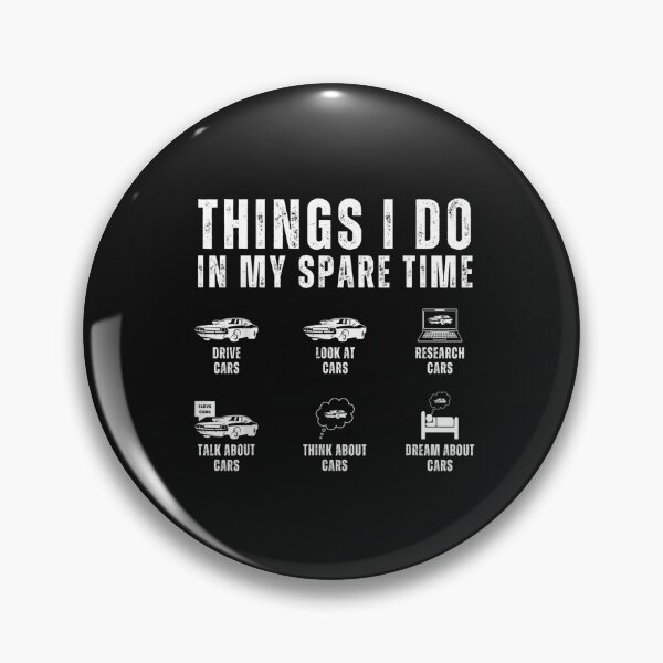 Item preview, Things I Do In My Spare Time Funny Car Lover Guy Enthusiast T-Shirt designed and sold by Baron-Hagen.