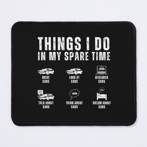 Item preview, Things I Do In My Spare Time Funny Car Lover Guy Enthusiast T-Shirt designed and sold by Baron-Hagen.