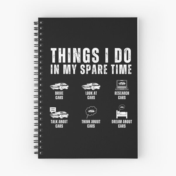 Item preview, Things I Do In My Spare Time Funny Car Lover Guy Enthusiast T-Shirt designed and sold by Baron-Hagen.