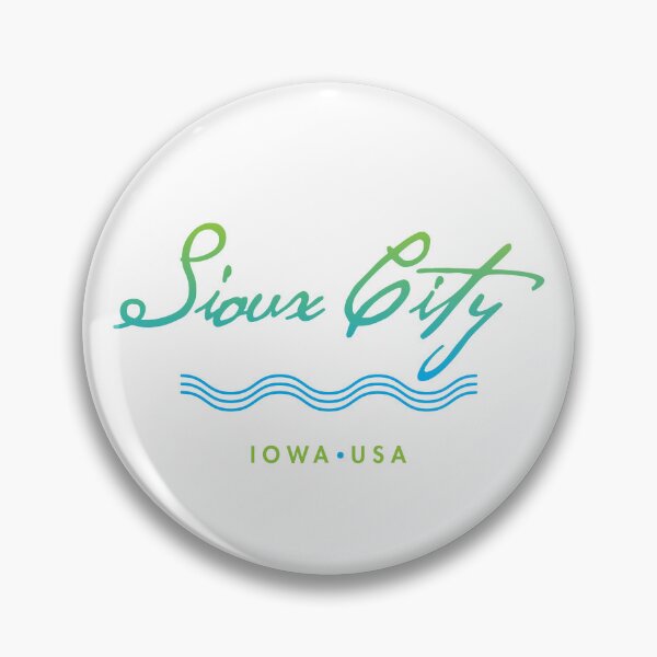 Artikelvorschau, Sioux City Iowa Typografisches Flussdesign entworfen und verkauft von Futurebeachbum.