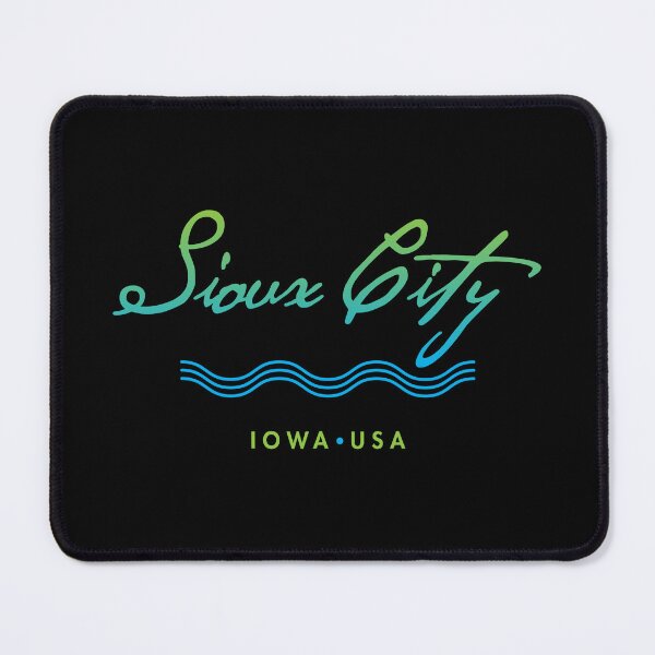 Item preview, Sioux City Iowa Typographic River Design designed and sold by Futurebeachbum.