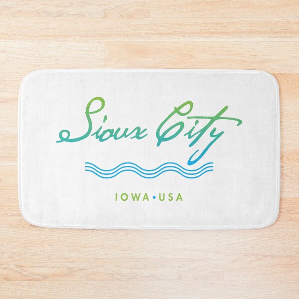 Item preview, Sioux City Iowa Typographic River Design designed and sold by Futurebeachbum.