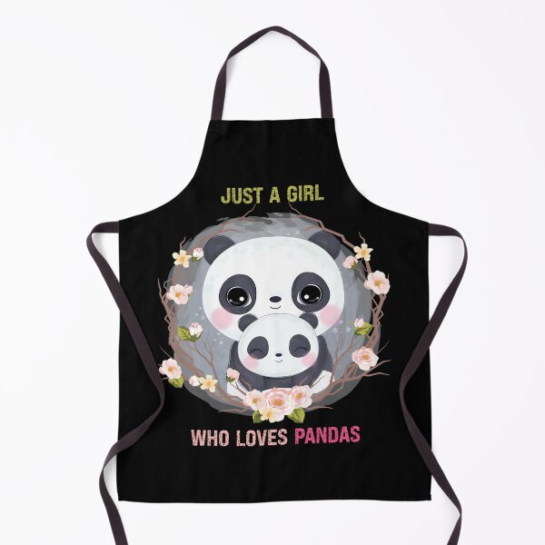 Item preview, floral just a girl who loves pandas designed and sold by PRINYOS.