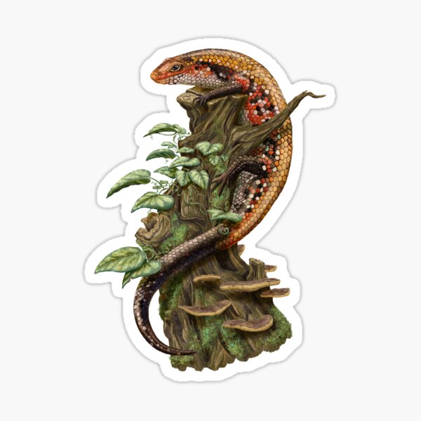 Item preview, African Fire Skink on a Stump designed and sold by Nick Garnhart.
