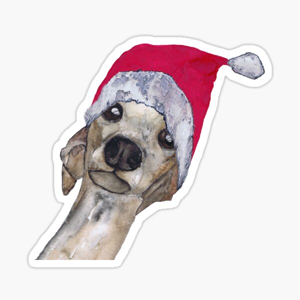 CHRISTMAS GREYHOUND Sticker