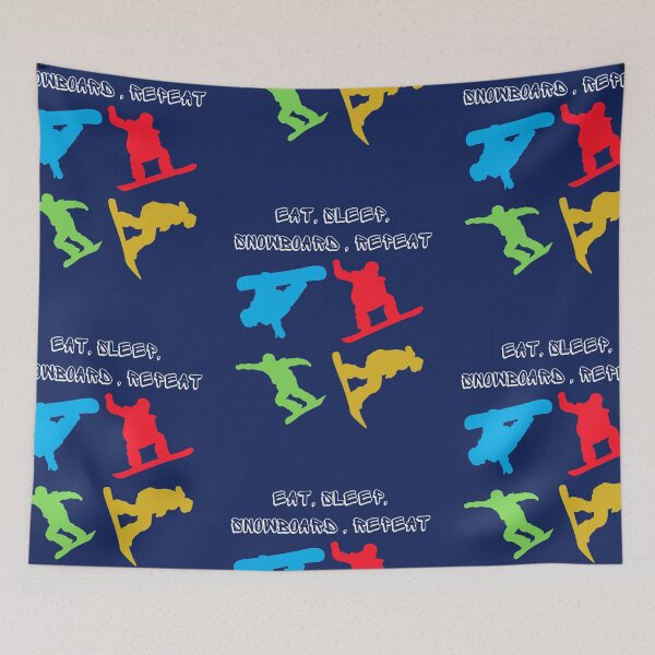 Item preview, Eat sleep snowboard repeat, snowboarding design  designed and sold by t1n3333.