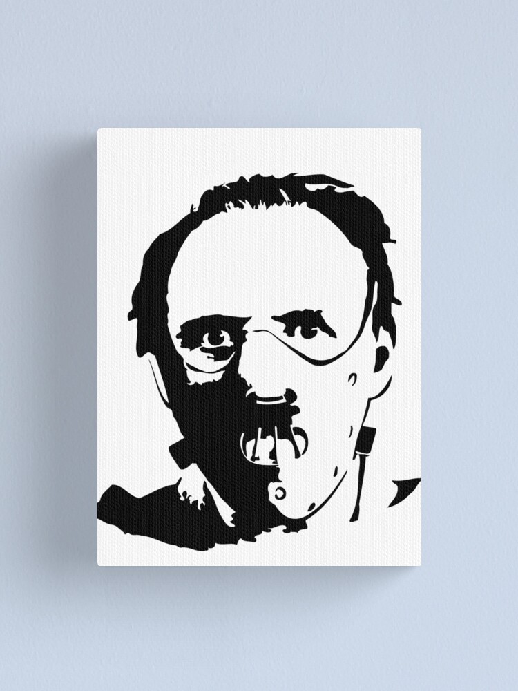 Hannibal Lecter Canvas Print By Jessicarachel Redbubble