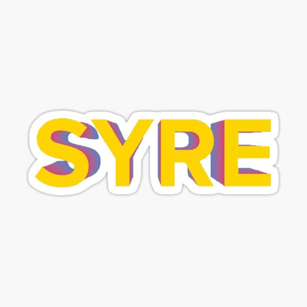 Jaden Smith - SYRE (texte uniquement) Sticker