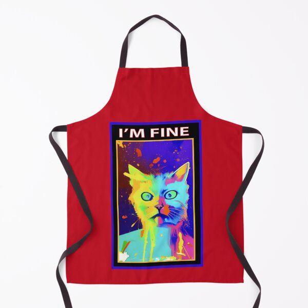 Item preview, I'M FINE KITTY designed and sold by ArtbyLeclerc.