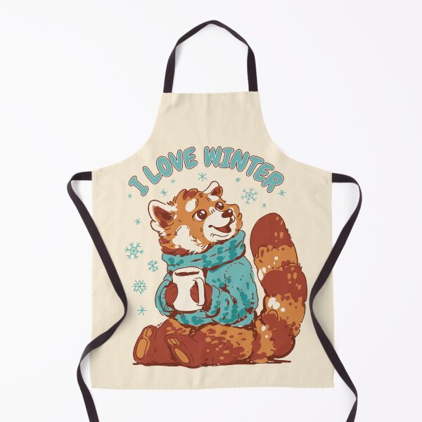 Item preview, Adorable Red Panda in Sweater Enjoying Winter Season designed and sold by KaylaStudio.