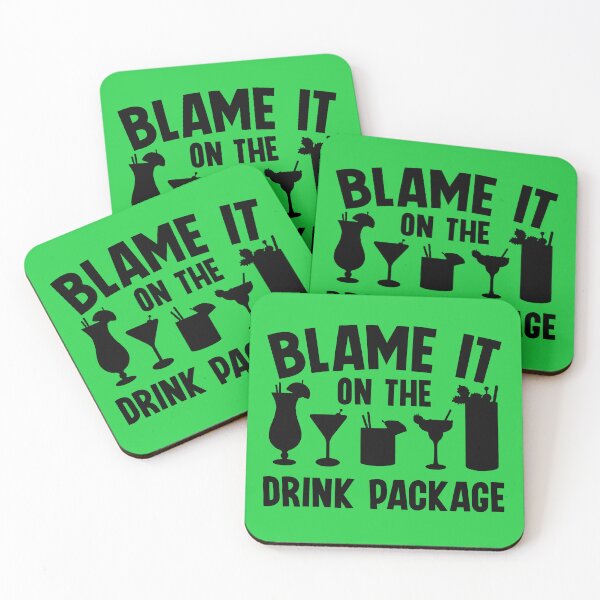 Item preview, Blame It On The Drink Package. Funny Cruise Quote, Vacation Quote, Family Cruise designed and sold by DesignHouse07.