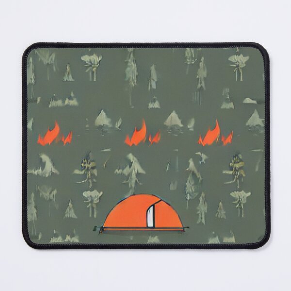 Item preview, camping camouflage pattern designed and sold by Alchemytshirts.