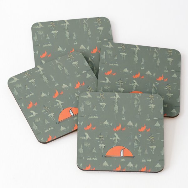 Item preview, camping  camouflage pattern designed and sold by Alchemytshirts.