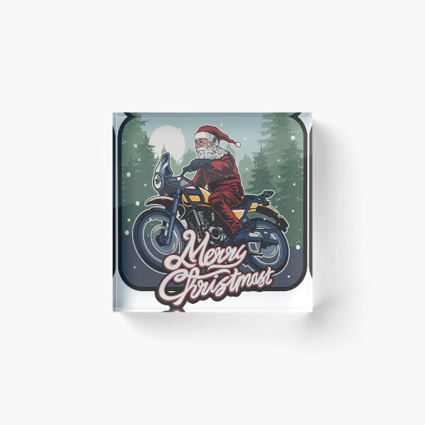 Item preview, Biker Santa Motorcycle Fan Merry Christmas Xmas designed and sold by PRINYOS.