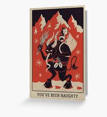 Krampusnacht 2017 - Rot & Schwarz Grußkarte