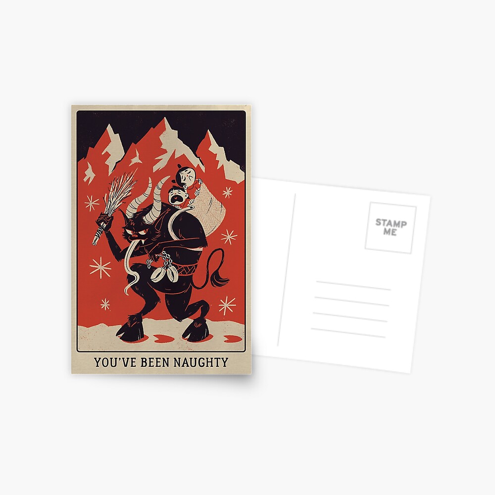 Krampusnacht 2017- Red & Black Postcard