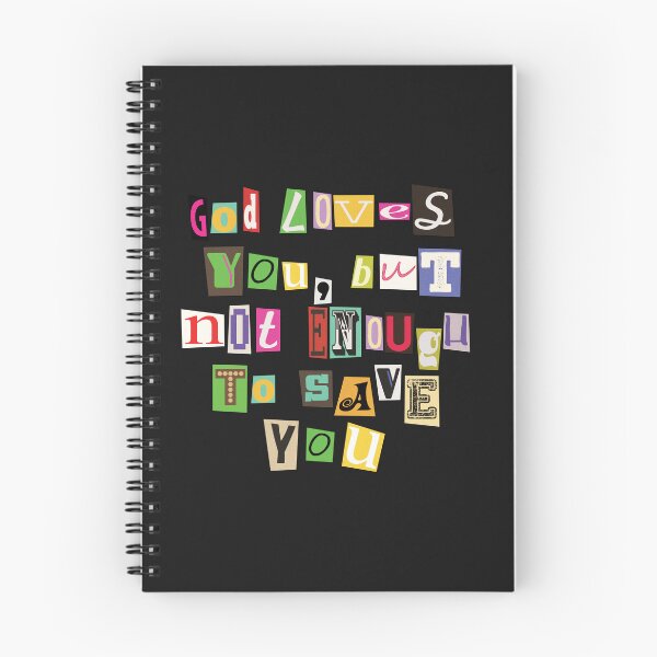 Item preview, god loves you ransom note designed and sold by wlllgraham.