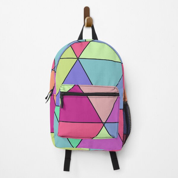 Item preview, Bright colours, vibrant triangles, modern art, minimalist, aesthetic summer colours, geometric shapes designed and sold by MarJul.