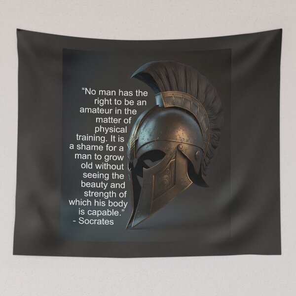 Item preview, "No man has the right..." Socrates Quote designed and sold by Glenn Slingsby.