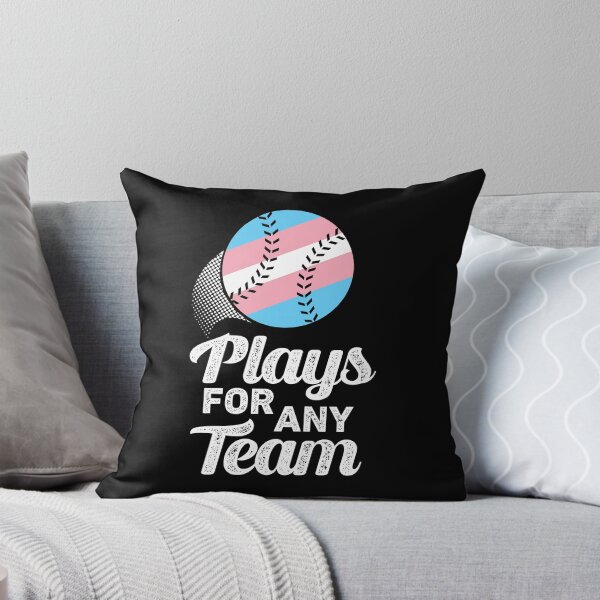 Item preview, Plays For Any Team Trans LGBTQIA Baseball Transgender Pride Month designed and sold by QueenOfPrint.